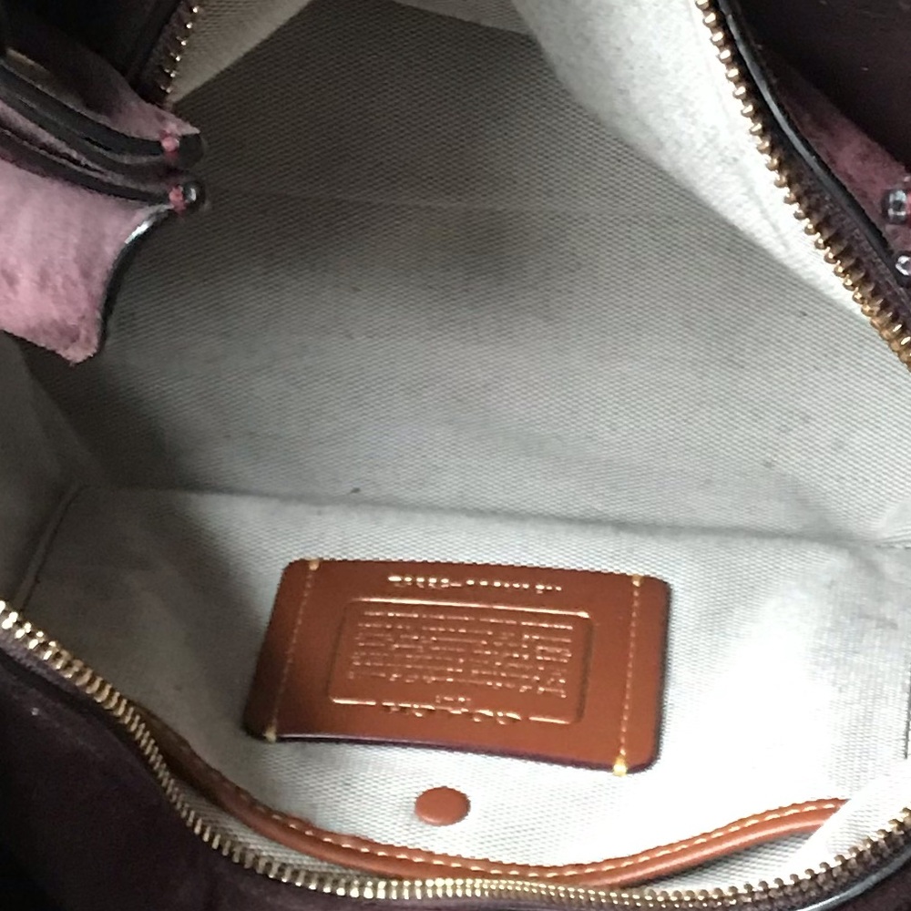 Coach 1941 Harmony Burgundy Oxblood Hobo with Gold Hardware & Rogue Hangtag - Picture 10 of 14